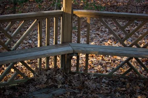Gazebo with leaves Stock Photos