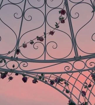 Gazebo of lovers. Stock Photos