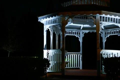 Gazebo At Night Stock Photos