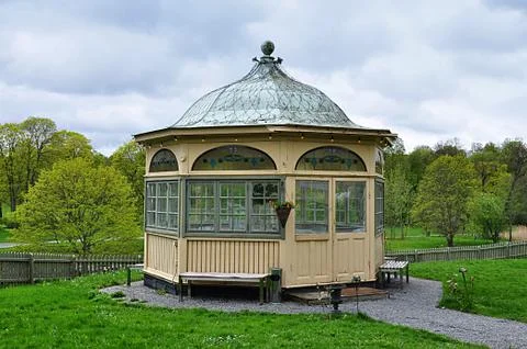 Gazebo in park Stock Photos