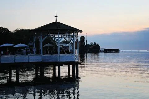 Gazebo Pavilion in Bregenz Stock Photos