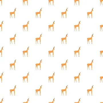 Gazelle animal seamless pattern design background for children Stock Illustration
