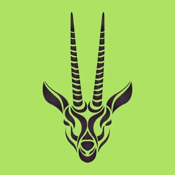 Gazelle logo vector Stock Illustration