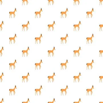 Gazelle pattern repeating background for nature theme Stock Illustration