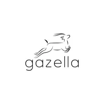 Gazelle vector illustration Stock Illustration