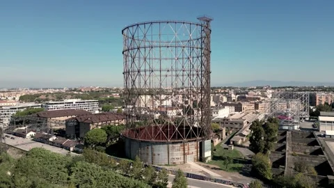 Gazometro orbit Video stock 219605104