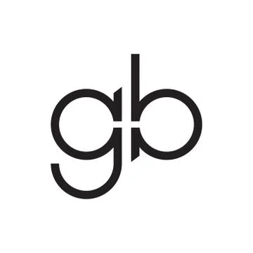 Gb initial letter vector logo icon Illustrazione stock