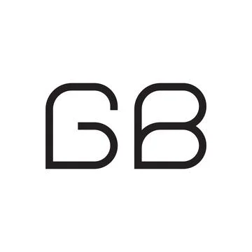 Gb initial letter vector logo icon Illustrazione stock