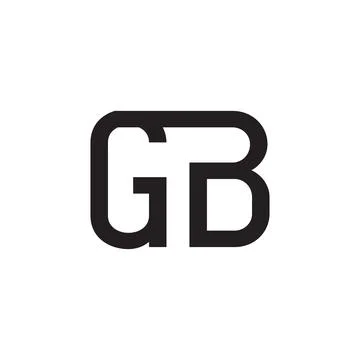 Gb initial letter vector logo Stock Illustration
