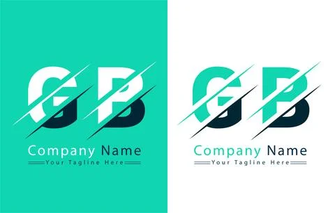 GB Letter Logo Vector Design Concept Elements Stock Illustration