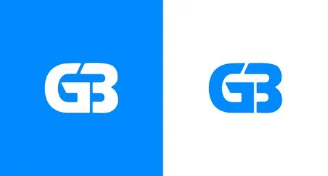 GB Monogram Logo Design, GB icon Brand identity Design Stock Illustration