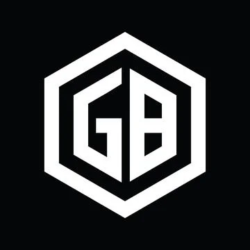 GB-monogram-logo Stock Illustration