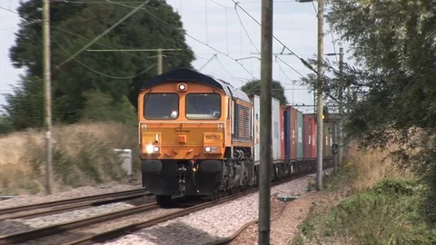GBRf Intermodal at Kelvedon 스톡 동영상 86894881
