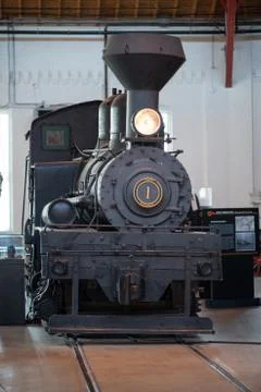 GC E No.1 Greenbrier, Cheat Elk Railroad Three Cylinder Shay Stock Photos