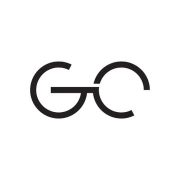 Gc initial letter vector logo icon Stock Illustration