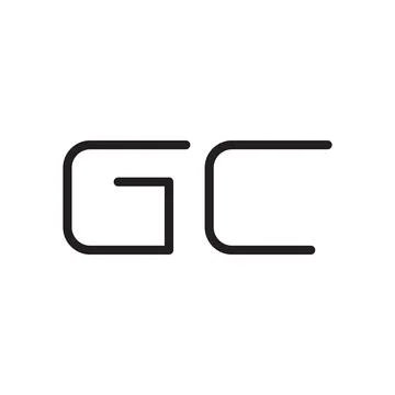 Gc initial letter vector logo icon 스톡 일러스트