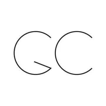 Gc initial letter vector logo Stock Illustration