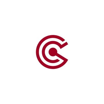 GC letter logo design vector template, cg logo design, gc logo Stock Illustration
