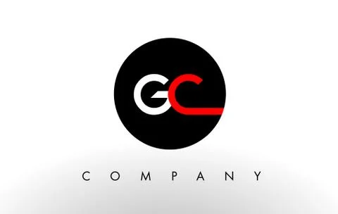 GC Logo.  Letter Design Vector. Stock-Illustration