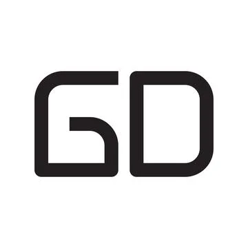 Gd initial letter vector logo icon Illustrazione stock