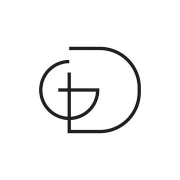 Gd initial letter vector logo Stock Illustration