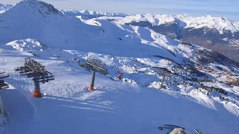 GD Rochette static view gondola 4K Stock Footage 128931374