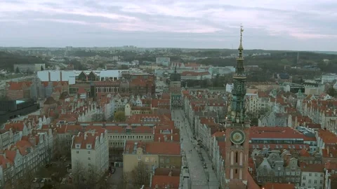 Gdansk from above Stock Footage 151964484