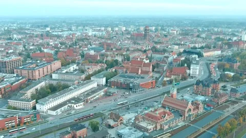 Gdansk from above Stock Footage 163755536