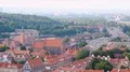 Gdansk cityscape, stunning view on orange building roofs and road, tourism HD Footage