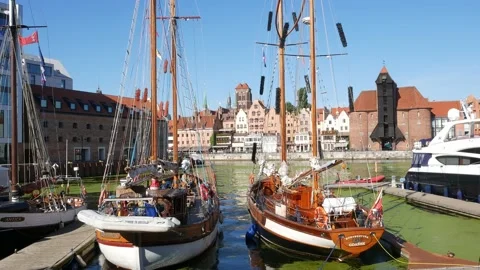 Gdańsk Harbour 库存影片 161955600