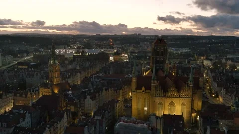 Gdansk at night Stock Footage 149850952