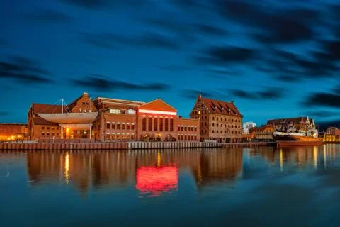 Gdansk at night Stock Photos