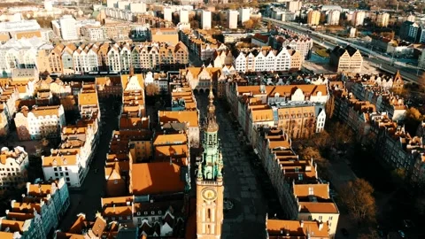 Gdansk old town Stock Footage 145410439