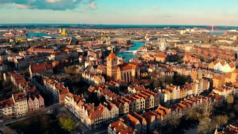 Gdansk old town Stock Footage 145984640