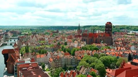 Gdansk old town Stock Footage 154593066