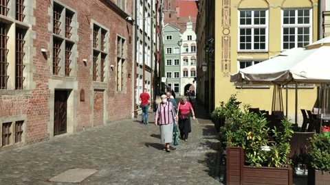 Gdańsk Old Town Stock Footage 161945764