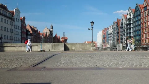Gdańsk Old Town Stock Footage 161951004