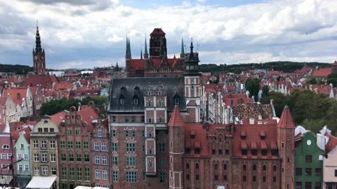 Gdansk panoramic view 2020 Vídeo Stock 144375493