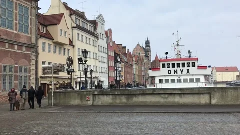 Gdansk, Poland, A large building Stock Footage 134281577