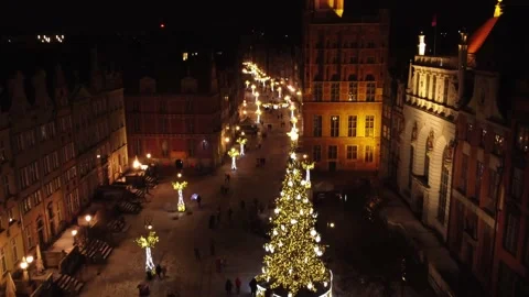 Gdansk Winter Holiday Stock Footage 167239641
