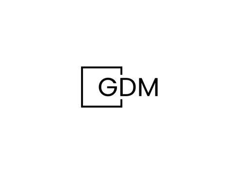GDM letter initial logo design vector illustration Stock-Illustration
