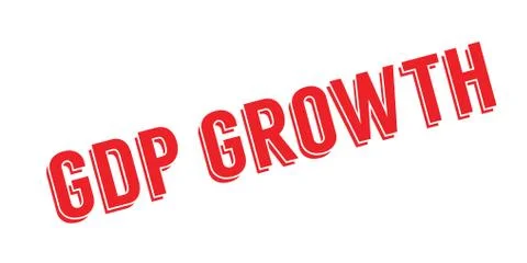 GDP Growth rubber stamp Stock Illustration
