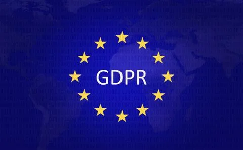 GDPR background Stock-Illustration