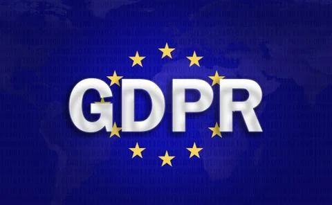 GDPR background Stock-Illustration