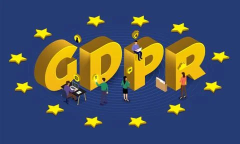 GDPR Concept 스톡 일러스트