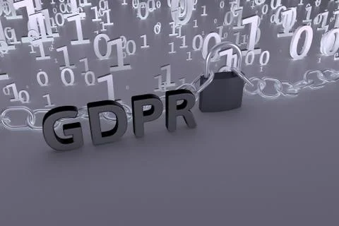 GDPR concept illustration. General Data Protection Regulation, the protection of イラスト素材