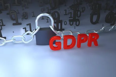 GDPR concept illustration. General Data Protection Regulation, the protection of イラスト素材