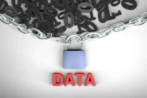 GDPR concept illustration. General Data Protection Regulation, the protection of Stock Photos