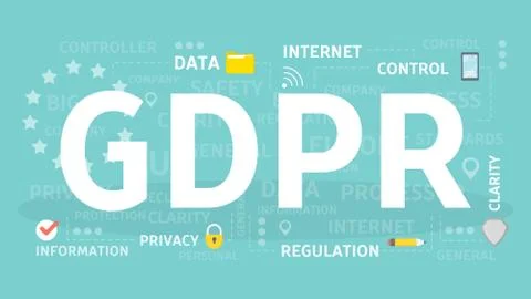 GDPR concept illustration. イラスト素材