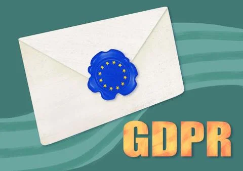 GDPR concept illustration. Stock Illustration